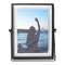 Modern Metal Floating Tabletop Photo Picture Frame with Glass Cover and Easel Stand